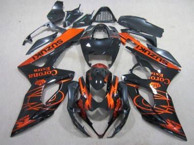 Carénage Moto Suzuki GSXR 1000 K5 05-06 - Noir Orange Corona Extra