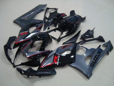 Carénage Moto Suzuki GSXR 1000 K5 05-06 - Noir Rouge Décalque