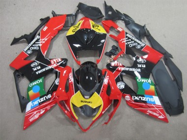 Carénage Moto Suzuki GSXR 1000 K5 05-06 - Noir Rouge Jaune