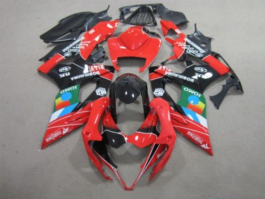 Carénage Moto Suzuki GSXR 1000 K5 05-06 - Noir Rouge Vert