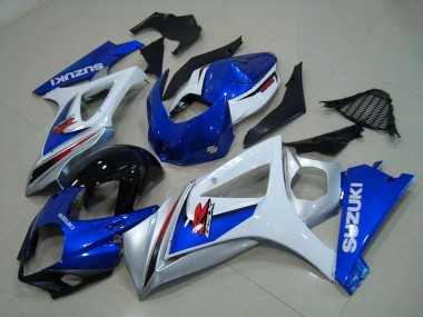 Carénage Moto Suzuki GSXR 1000 K7 07-08 - Blanc Bleu