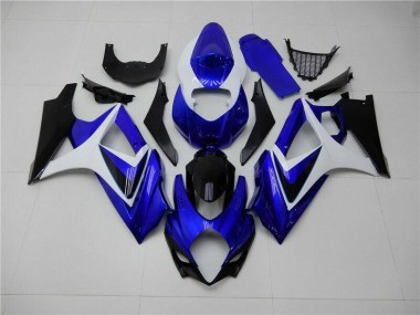 Carénage Moto Suzuki GSXR 1000 K7 07-08 - Bleu Blanc Noir