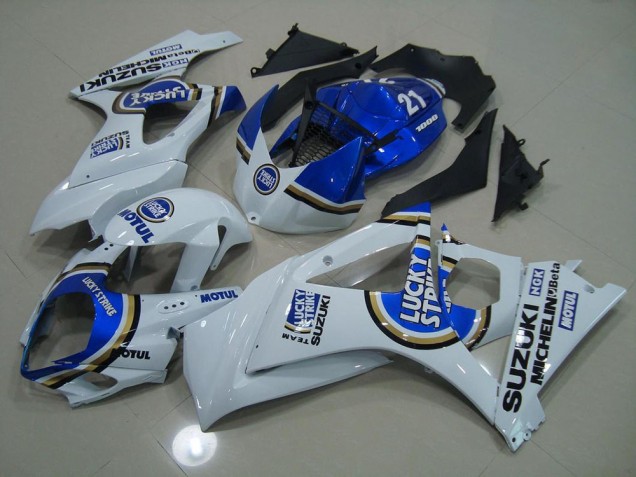 Carénage Moto Suzuki GSXR 1000 K7 07-08 - Bleu Lucky Strike