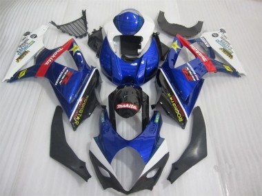 Carénage Moto Suzuki GSXR 1000 K7 07-08 - Bleu Noir Rockstar
