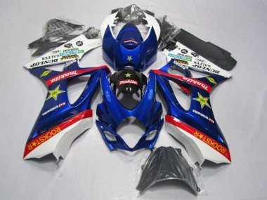 Carénage Moto Suzuki GSXR 1000 K7 07-08 - Bleu Rouge Rockstar
