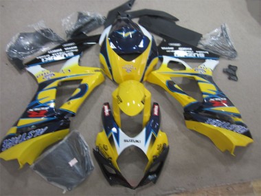 Carénage Moto Suzuki GSXR 1000 K7 07-08 - Jaune Bleu