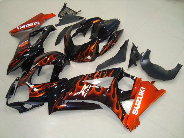 Carénage Moto Suzuki GSXR 1000 K7 07-08 - Orange Flamme Carénage Moto Suzuki GSXR 1000 K7 07-08 - Orange Flamme