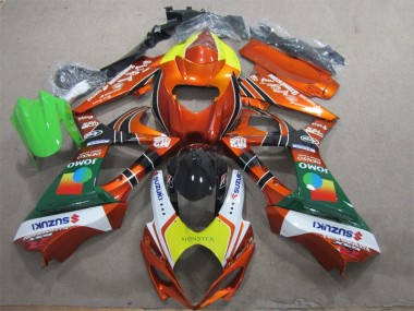 Carénage Moto Suzuki GSXR 1000 K7 07-08 - Orange Jaune Monster