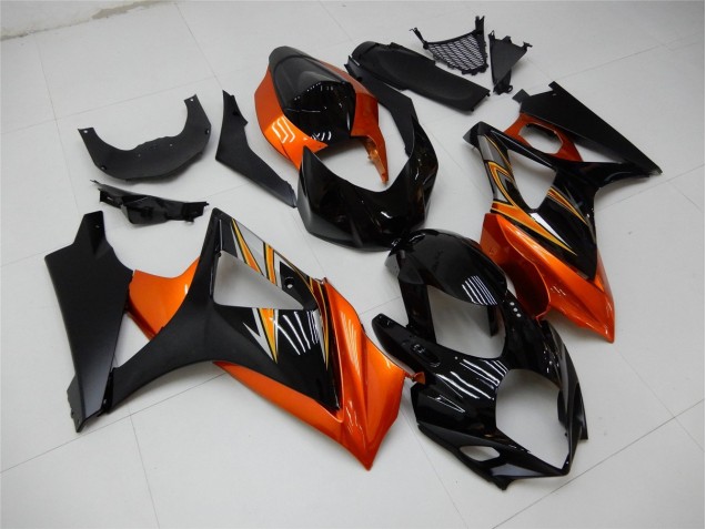 Carénage Moto Suzuki GSXR 1000 K7 07-08 - Orange Noir Carénage Moto Suzuki GSXR 1000 K7 07-08 - Orange Noir