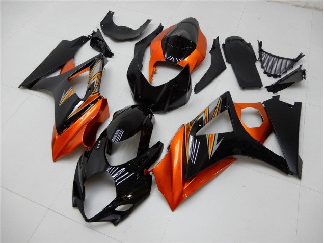Carénage Moto Suzuki GSXR 1000 K7 07-08 - Orange Noir Carénage Moto Suzuki GSXR 1000 K7 07-08 - Orange Noir
