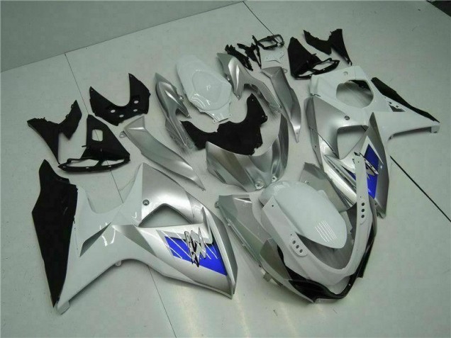 Carénage Moto Suzuki GSXR 1000 K9 09-16 - Argent Blanc
