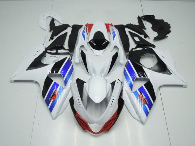 Carénage Moto Suzuki GSXR 1000 K9 09-16 - Blanc Bleu Noir