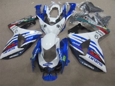 Carénage Moto Suzuki GSXR 1000 K9 09-16 - Blanc Bleu Samsung