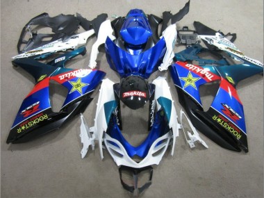 Carénage Moto Suzuki GSXR 1000 K9 09-16 - Bleu Blanc Rockstar
