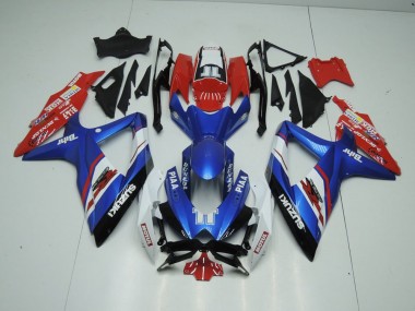 Carénage Moto Suzuki GSXR 1000 K9 09-16 - Bleu et Rouge