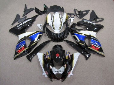Carénage Moto Suzuki GSXR 1000 K9 09-16 - Noir Bleu Blanc Dark Dog