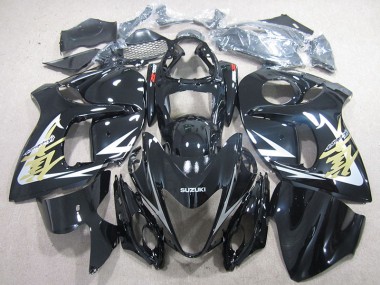 Carénage Moto Suzuki GSXR 1300 Hayabusa 08-19 - Noir Or Décalque