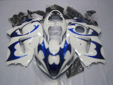 Carénage Moto Suzuki GSXR 1300 Hayabusa 96-07 - Blanc Bleu