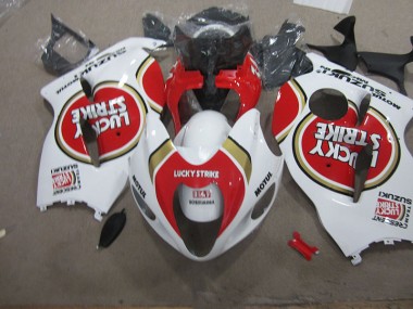 Carénage Moto Suzuki GSXR 1300 Hayabusa 96-07 - Blanc Lucky Strike Motul