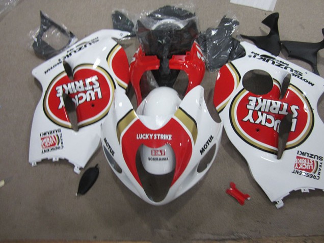 Carénage Moto Suzuki GSXR 1300 Hayabusa 96-07 - Blanc Lucky Strike Motul Carénage Moto Suzuki GSXR 1300 Hayabusa 96-07 - Blanc Lucky Strike Motul