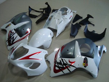 Carénage Moto Suzuki GSXR 1300 Hayabusa 96-07 - Blanc Noir