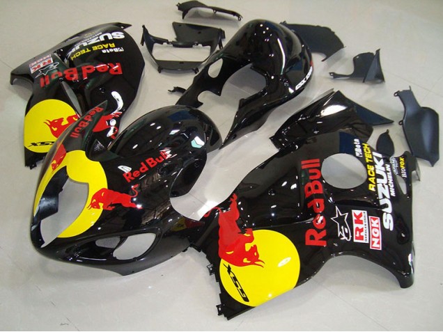 Carénage Moto Suzuki GSXR 1300 Hayabusa 96-07 - Noir Jaune Red Bull Carénage Moto Suzuki GSXR 1300 Hayabusa 96-07 - Noir Jaune Red Bull