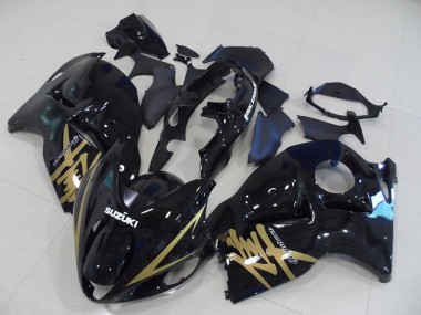 Carénage Moto Suzuki GSXR 1300 Hayabusa 96-07 - Noir Or Décalque