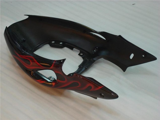Carénage Moto Suzuki GSXR 1300 Hayabusa 96-07 - Noir Rouge Flamme Carénage Moto Suzuki GSXR 1300 Hayabusa 96-07 - Noir Rouge Flamme