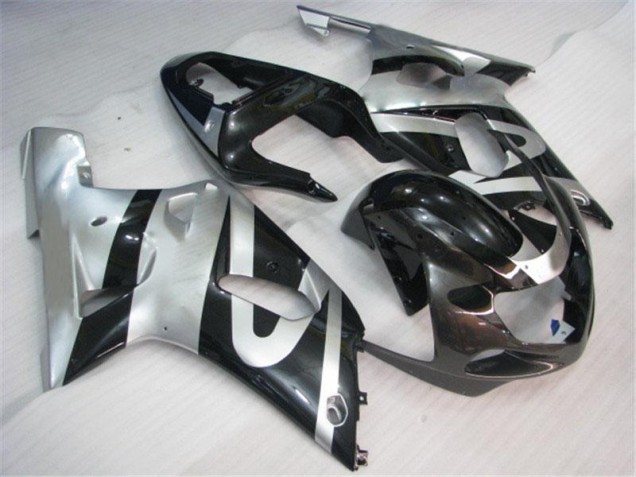 Carénage Moto Suzuki GSXR 600 / 750 K1 K2 K3 01-03 - Argent Noir Carénage Moto Suzuki GSXR 600 / 750 K1 K2 K3 01-03 - Argent Noir