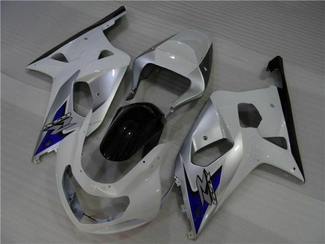 Carénage Moto Suzuki GSXR 600 / 750 K1 K2 K3 01-03 - Blanc Argent Carénage Moto Suzuki GSXR 600 / 750 K1 K2 K3 01-03 - Blanc Argent