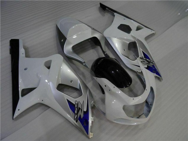 Carénage Moto Suzuki GSXR 600 / 750 K1 K2 K3 01-03 - Blanc Argent Carénage Moto Suzuki GSXR 600 / 750 K1 K2 K3 01-03 - Blanc Argent