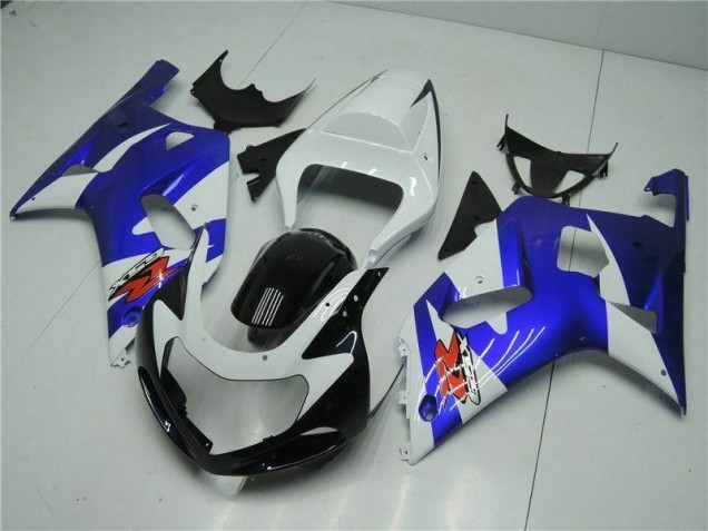 Carénage Moto Suzuki GSXR 600 / 750 K1 K2 K3 01-03 - Blanc Bleu Carénage Moto Suzuki GSXR 600 / 750 K1 K2 K3 01-03 - Blanc Bleu