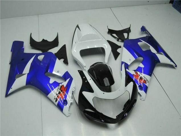 Carénage Moto Suzuki GSXR 600 / 750 K1 K2 K3 01-03 - Blanc Bleu Carénage Moto Suzuki GSXR 600 / 750 K1 K2 K3 01-03 - Blanc Bleu
