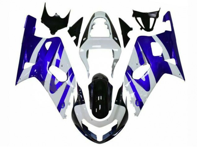 Carénage Moto Suzuki GSXR 600 / 750 K1 K2 K3 01-03 - Bleu Blanc Carénage Moto Suzuki GSXR 600 / 750 K1 K2 K3 01-03 - Bleu Blanc
