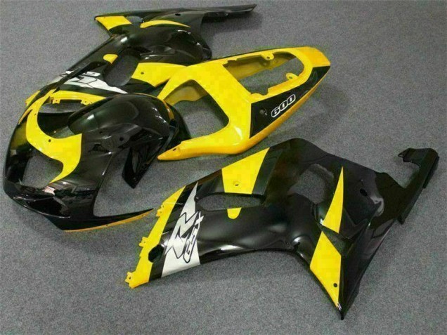 Carénage Moto Suzuki GSXR 600 / 750 K1 K2 K3 01-03 - Jaune Noir Carénage Moto Suzuki GSXR 600 / 750 K1 K2 K3 01-03 - Jaune Noir