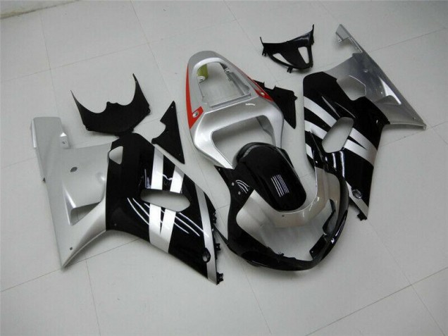 Carénage Moto Suzuki GSXR 600 / 750 K1 K2 K3 01-03 - Noir Argent Carénage Moto Suzuki GSXR 600 / 750 K1 K2 K3 01-03 - Noir Argent