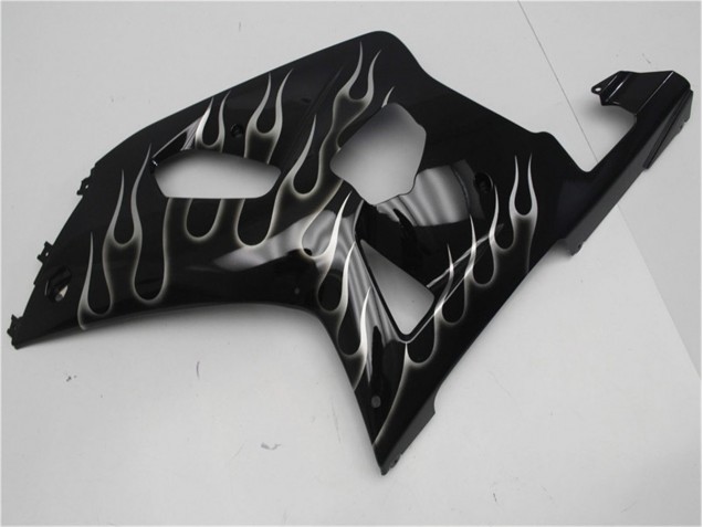 Carénage Moto Suzuki GSXR 600 / 750 K1 K2 K3 01-03 - Noir Blanc Flamme Carénage Moto Suzuki GSXR 600 / 750 K1 K2 K3 01-03 - Noir Blanc Flamme