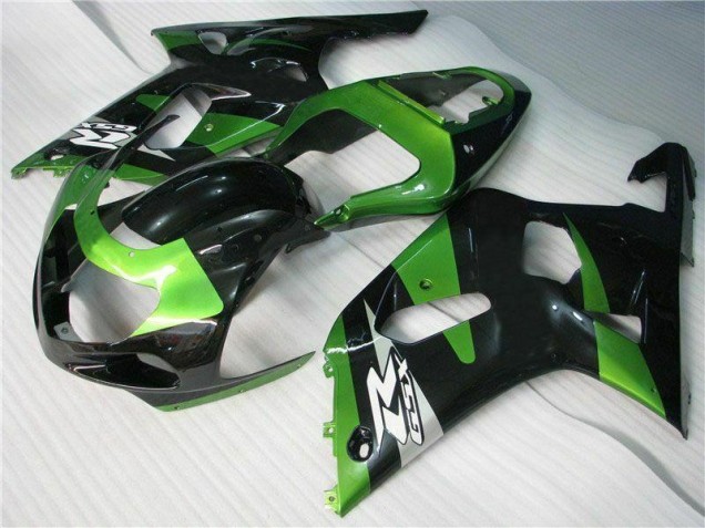 Carénage Moto Suzuki GSXR 600 / 750 K1 K2 K3 01-03 - Vert Noir Carénage Moto Suzuki GSXR 600 / 750 K1 K2 K3 01-03 - Vert Noir