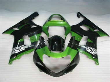 Carénage Moto Suzuki GSXR 600 / 750 K1 K2 K3 01-03 - Vert Noir