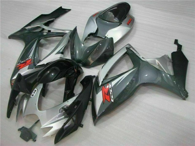 Carénage Moto Suzuki GSXR 600 / 750 K6 06-07 - Argent Noir