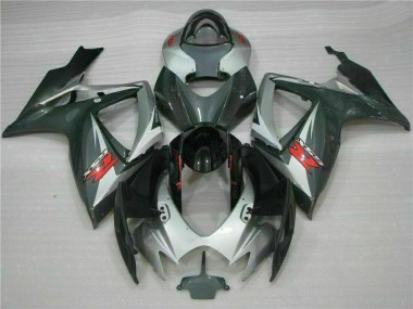 Carénage Moto Suzuki GSXR 600 / 750 K6 06-07 - Argent Noir