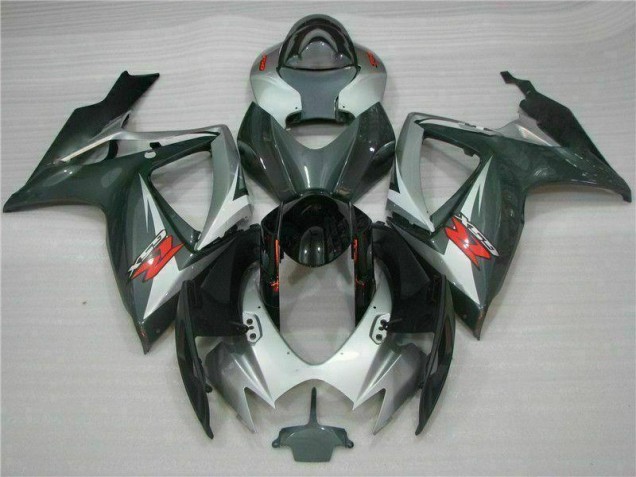 Carénage Moto Suzuki GSXR 600 / 750 K6 06-07 - Argent Noir
