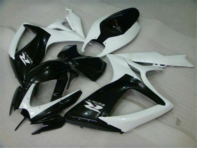 Carénage Moto Suzuki GSXR 600 / 750 K6 06-07 - Noir Blanc