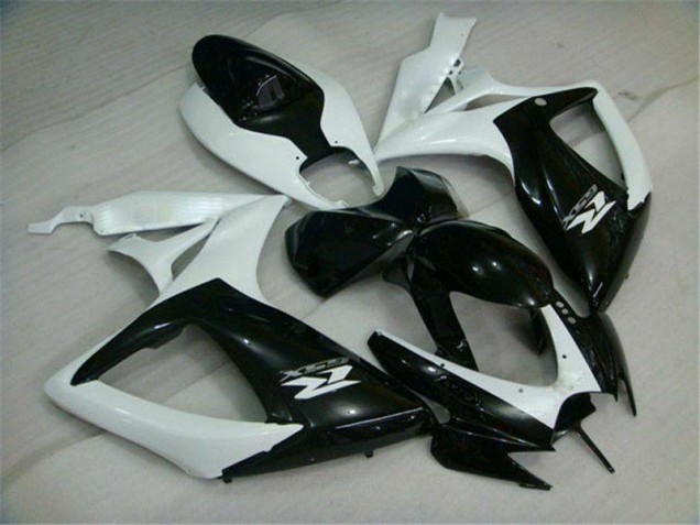 Carénage Moto Suzuki GSXR 600 / 750 K6 06-07 - Noir Blanc