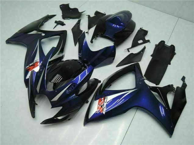 Carénage Moto Suzuki GSXR 600 / 750 K6 06-07 - Noir Bleu