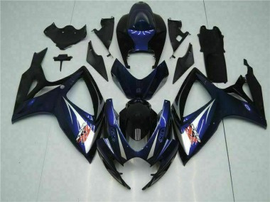 Carénage Moto Suzuki GSXR 600 / 750 K6 06-07 - Noir Bleu