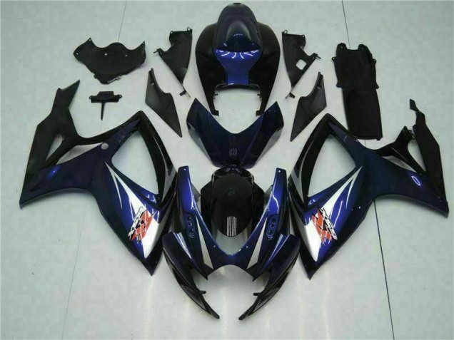 Carénage Moto Suzuki GSXR 600 / 750 K6 06-07 - Noir Bleu