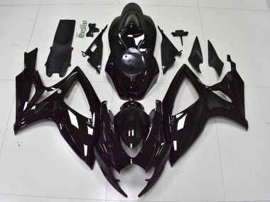 Carénage Moto Suzuki GSXR 600 / 750 K6 06-07 - Noir Brillant