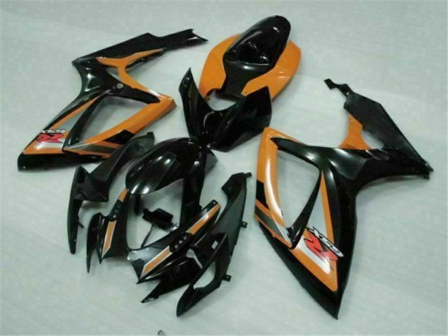 Carénage Moto Suzuki GSXR 600 / 750 K6 06-07 - Noir Orange Carénage Moto Suzuki GSXR 600 / 750 K6 06-07 - Noir Orange
