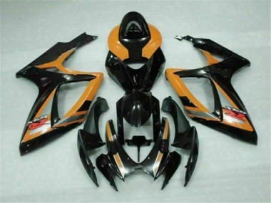 Carénage Moto Suzuki GSXR 600 / 750 K6 06-07 - Noir Orange